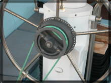 New steering clutch with green Spectra line attached
